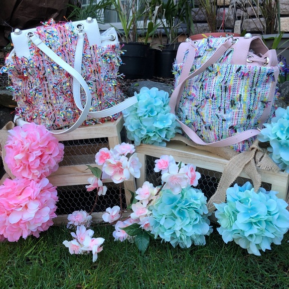 Alex Max Multi Color Loose Tweed Backpack - Picture 3 of 6